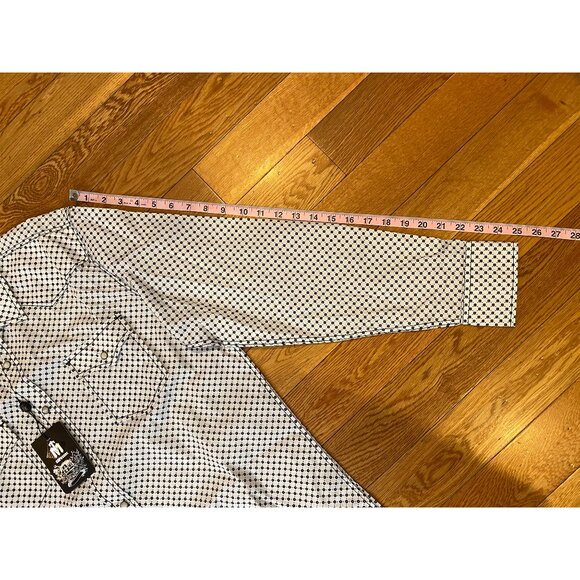 TM Exposure Western Shirt Men Medium Pearl Snap Cowboy Flower Medallion NWT - Picture 9 of 10